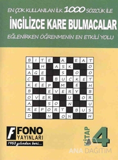 İngilizce Kare Bulmacalar 4. Kitap