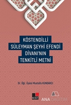 Köstendilli Süleyman Şeyhi Efendi Divanı'nın Tenkitli Metni