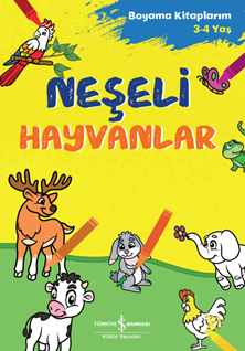 Neşeli Hayvanlar – Boyama Kitaplarım 3-4 Yaş