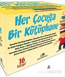 Her Çocuğa Bir Kütüphane Seti (16 Kitap Takım)