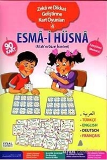 Zeka ve Dikkat Geliştirme Kart Oyunları 4 - (5 Dilde Esma-i Hüsna)