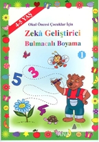 Okul Öncesi - Zeka Geliştirici Bulmacalı Boyama 1