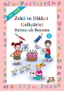 Okul Öncesi Çocuklar İçin Zeka Geliştirici Bulmacalı Boyama 1 - Kod: 120